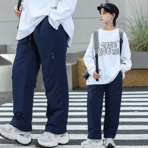 Boys Ski Pants Fleece Lined Outdoor Soft Shell Waterproof Breathable Sports Trousers for Children in Winter