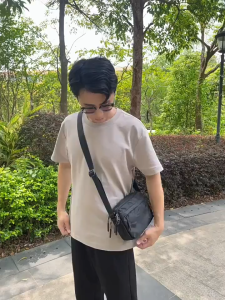 Bjiax Túi đeo vai nam giản dị ngoài trời Túi xách tay Thời trang ngụy trang Túi nam