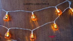 10LED Halloween Lampu String Model Labu B Festival Hantu