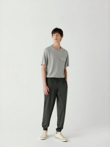 ICICLE | Silk Elastic Cuffed Trousers