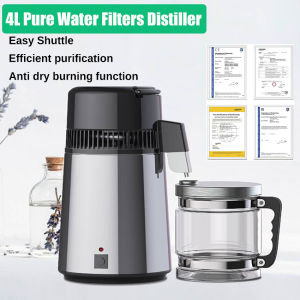 4L Pure Water Filters Distiller Electric Stainless Steel Household Purifier Container Filter Distilled Water Machine
