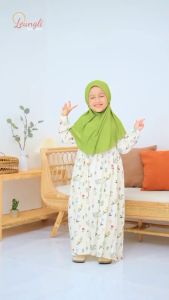 CIARA Baju Muslim Gamis anak perempuan bahan rayon gamis anak perempuan umur 8 9 tahun