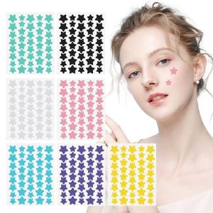 Miếng Dán Mụn PE Nhiều Màu Sắc 40/120 Chiếc Hình Ngôi Sao Miếng Dán Mụn Vô Hình Công Cụ Loại Bỏ Mụn Dễ Thương Cho Chăm Sóc Da Mặt