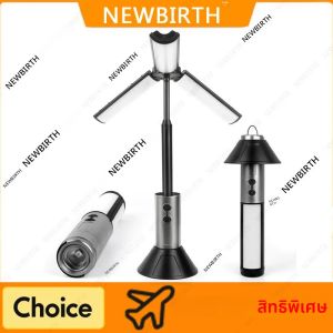 โคมไฟตั้งแคมป์แบบชาร์จไฟได้ซูมไฟเต็นท์กันน้ํา 270 °   ไฟฉายพกพาแบบหมุนได้กลางแจ้งสําหรับงานตกปลาท่องเที่ยว