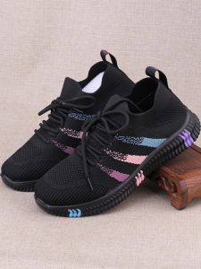 Beijing Ladies Flat Sports Shoes Comfortable Lightweight Slip-On Casual Footwear Soft Bottom Traditional Cloth Mom Shoes