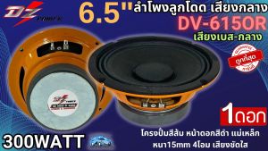 ถูกมาก!! จัดส่งเร็ว!! DZ POWER รุ่น DV-615OR ลำโพงติดรถ ขนาด 6.5นิ้ว ลูกโดด เสียงกลาง กำลังขับ 300 วัตต์ แม่เหล็ก15มิล เสียงดี เสียงชัดใส ราคาประหยัดสุด