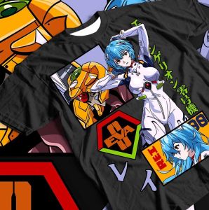 Bandai | 2026 Hot Selling Summer Fashion New Anime New Century Gospel Warrior Lingbo 3D Printed Fashion T-shirt Hip Hop Street Top