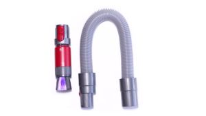 Scratch-free Dusting Brush + Flexible Extension Hose Attachment for Dyson V7 V8 V10 V11 V15 Cordless Vacuum Replacement Parts