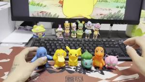Bandai | 13Pcs/set Pokemon Cake Topper Pikachu Anime Figure Party Happy Birthday Pokemon Cake Decoration Supplies Boy Ornaments Gift