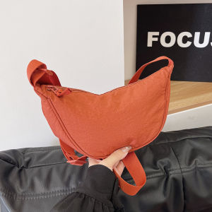 New 2025 Dumpling Design Canvas Shoulder Crossbody Phone Bag Nylon Handbag Womens Casual Style Daily Use Medium Size