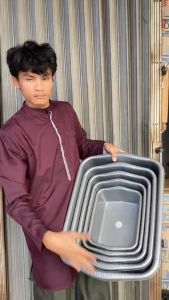 Bak Tahu Baskom tempat Penyimpanan Makanan Kotak Serbaguna untuk Sayur Buah dll BPA FREE