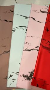 20 Lembar Kertas Buket Bunga Gold Marble Buket Bunga Flower Wrapping Cellophane Marble Buket KB6105