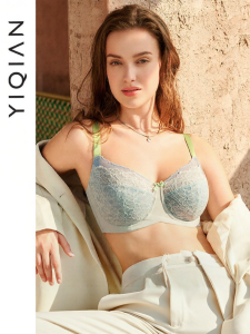 Breezy Color Contrast Large Cup Full Coverage Slimming and Anti-bump Underwear