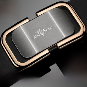 Paul Mens Leather Belt Brand Genuine Leather Automatic Buckle Waist Belt for Middle And Young Ages Business Casual Korean Style Durable Pants Belt