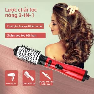 Máy Sấy Tóc Xoay Điện 2 Tốc Độ Máy Làm Thẳng Và Uốn Tóc Bằng Khí Nóng Với Đầu Thay Thế Máy Sấy Tóc Một Bước Để Chăm Sóc Tóc