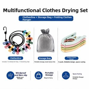 rosekey | Portable and Easy-to-Install Clothes Line