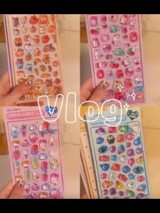 Kawaii Japanese Animal Sushi 3D Relief Drop Sticker for Scrapbooking Cute DIY Phone Case Decor Sticker School Stationery Supply