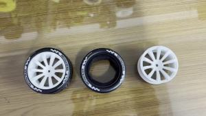 4 Drift Wheel Hub Bộ Lốp Xe Cho HPI KYOSHO Tamiya 1:10 WRC TT02 XV01 RC Xe Lốp Cao Su Sửa Đổi Nâng Cấp Phần