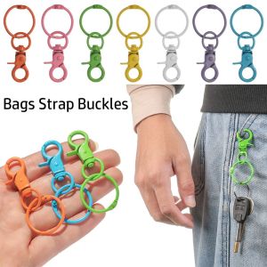 YIYIUR ฮาร์ดแวร์ DIY พวงกุญแจ แหวนแยก ปลอกคอ Carabiner Snap กุ้งก้ามกราม ตะขอ สายรัดกระเป๋า