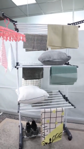RAK JEMURAN BAJU LIPAT 4 SUSUN / JEMURAN MENARA HANDUK STAINLESS / GANTUNGAN BAJU CELANA LIPAT / STANDING HANGER / RAK PENGERING PAKAIAN - JORDAN-DRYINGRACK SHOPTILLDROPSS88