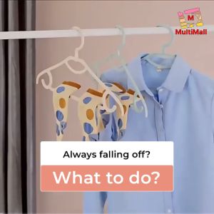 SUS304 Stainless Steel Hanger 20 Clips – Heavy Duty Windproof and Rust-Proof Hangers For Drying | Laundry Rack with Clips | Laundry Racks Hanger Organiser For Balcony | Hanger Rack | Laundry Hanging Rack | Laundry Hanger With Pegs| Laundry Drying Rack