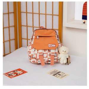 RANSEL MINI KOREAN STYLE ANAK PEREMPUAN 100% WATERPROF BAHAN CANVAS NYLON RANSEL MINI MULTIFUNGSI