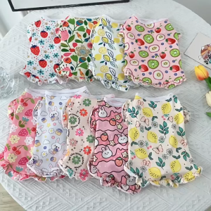 KP สัตว์เลี้ยงฤดูร้อนบางเฉียบและเย็นเป็นพิเศษแมวและสุนัขสัตว์เลี้ยงเสื้อกั๊กลูกไม้เสื้อผ้าสัตว์เลี้ยง