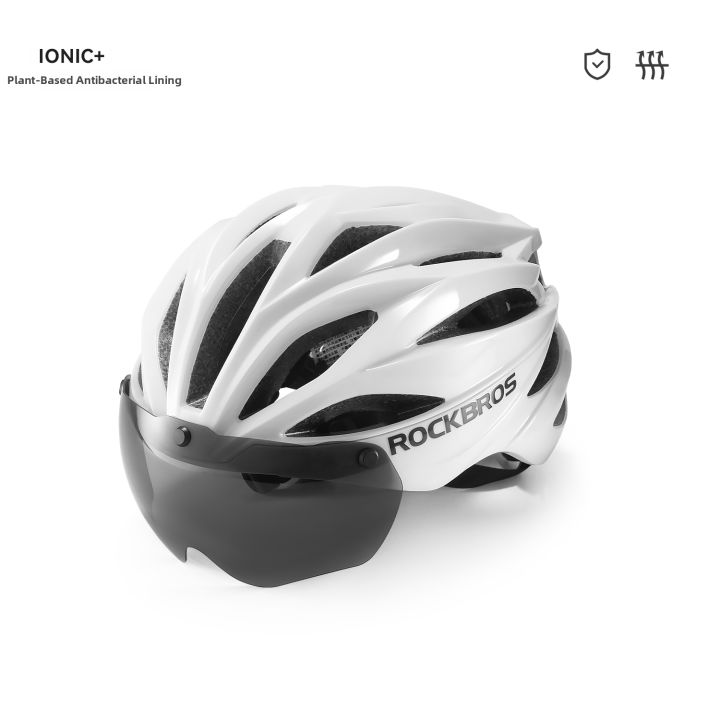 RockBros | One-Piece Multi-Use Helmet With Goggles | Lazada PH