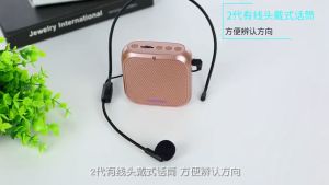 Rolton K400 Wired Audio Speaker Megaphone Voice Amplifier Loudspeaker Microphone Waist Band Clip Support FM Radio TF MP3 Player