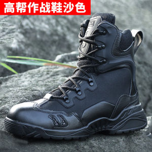 Mens Tactical Boots Autumn Winter Outdoor Ultra-light High-top Desert Trekking Shoes Wear-resistant Breathable Training Boots