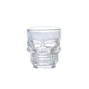 Halloween Gifts Skull Head Shot Glass Cup Creative Clear Crystal Wine Cup Liquor Whisky Vodka Beer Steins for Party Bar