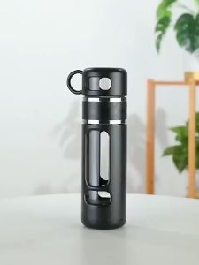 [Giá Hủy Diệt] Bình pha trà thủy tinh 2 lớp BT-08 Bình pha trà kèm Cốc uống trà tiện lợi Dung tích 520ml