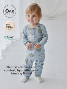 OAK FAMILY | Hypoallergenic Soft Modal Cotton Long Sleeve Onesie for Newborns