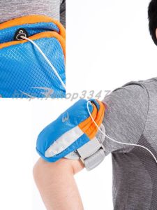 Running Sport Phone Arm Bag Oxford Cloth Strap Fitness Equipment Bag Small Mobile Phone Sleeve Geometric Pattern Mens Bag