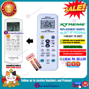 XTREME AIRCON Remote Replacement [**Mag Basa B4 Umorder**] Ready to USE Universal for XTREME INVERTER NON-INVERTER AIR CONDITIONER Remote Control XTREME INVERTER NON-INVERTER XACWT20RX XACWT10iX alluremarketplace2ND
