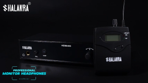 SHALANRA HEM6400 UHF Mono Dual Wireless in-Ear Monitor System Metal Wireless IEM for Band Studio 16 Bodypack