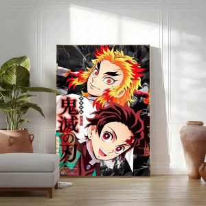 Bandai | Diamond Painting Japanese Anime Demon Slayer Diamond Mosaic Artwork Creative Handmade Home Office Decor Gift
