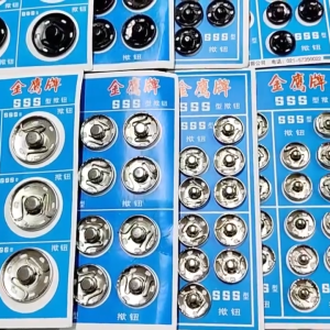 [HCM] Bộ vỉ 50 nút Phụ Kiện Nút Quần Áo Bằng Kim Loại 8/ 10/ 12/ 16/ 21mm -RA888