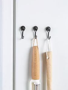 ☪2Pcs Magnetic Hooks Heavy Duty Magnetic Swivel Hooks 360° Rotating No Drill Hangers For Refrigerator Grill Locker
