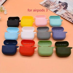 Simple Solid Color Soft Shell Protective Case Suitable for AirPods Pro and (Second Generation)