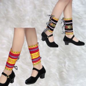 ชุดรัดขาสำหรับการแสดงเต้นรำชุดชนม้งยี่ชุดรัดขาชุดเสื้อผ้าบนเวทีชนเผ่าอุปกรณ์เสริมชุดรัดขา