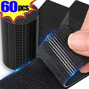 2-60Pcs Carpet Fixing Stickers Double Faced High Adhesive Car Carpet Fixed Patches Home Floor Foot Mats Anti Skid Grip Tapes