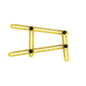 DS. ไม้บรรทัดด้านข้างหลายมุม ปรับได้ 4 พับ ไม้บรรทัดพับ สําหรับการวัดมุม Multi-Angle Ruler