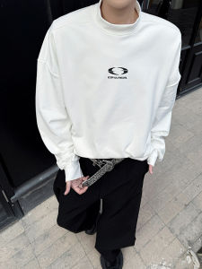 Cleanfit เสื้อยืดคอปกสูงครึ่งตัวสีขาว ทรงหลวม ผ้าโพลีเอสเตอร์ แขนยาว ปกติ สำหรับผู้ชาย เสื้อชั้นใน ฤดูใบไม้ร่วง 2025