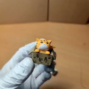 Cat Keychains Cartoon Bag Charm Keyrings Women Men Creative Cat Lover Gift Cat Figure Accessories