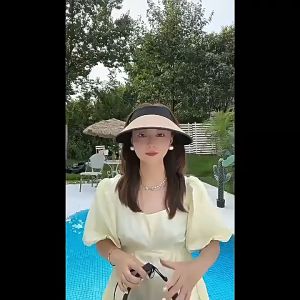 Empty-top Sunshade Sun Hat Summer Straw Sun Hat Anti-ultraviolet Riding Anti-overturning
