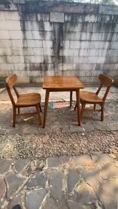 Furniture Set Meja Makan Cafe Minimalis Ropan Kayu Jati - Desain Elegan dan Kualitas Terbaik