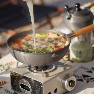 Fire-Maple | Portable Detachable Wooden Handle Wok