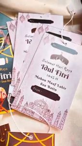 Hangtag Custom Ucapan Selamat Lebaran Free Desain Hampers Ramadhan Eid Mubarak Bisa Ganti Tulisan