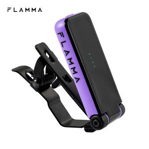 FLAMMA FT01 Clip-on Tuner - Accurate Tuning for Electric/Acoustic Guitar Bass Ukuleles & All Instruments | Christmas Gift